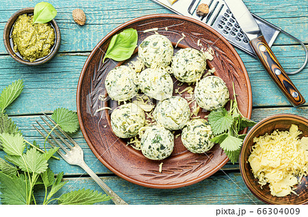 Curd dumplings with herbs Curd dumplings with herbs 66304009