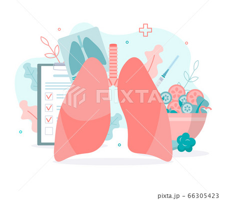 Lungs health concept 66305423