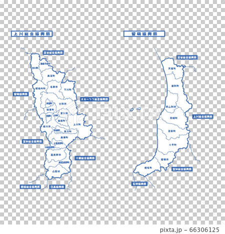 上川総合振興局・留萌振興局地図 シンプル白地図 市区町村 上川総合振興局・留萌振興局地図 シンプル白地図 市区町村 66306125