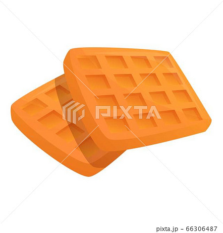 Biscuit icon, cartoon style 66306487