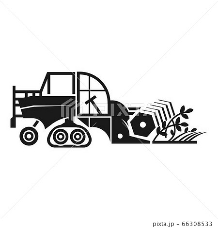 Agriculture combine icon, simple style 66308533