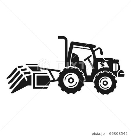 Cultivator Tractor Icon Simple Styleのイラスト素材