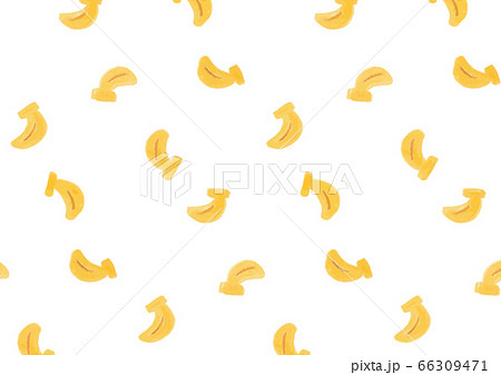 バナナ柄のイラスト背景 背景透過のイラスト素材
