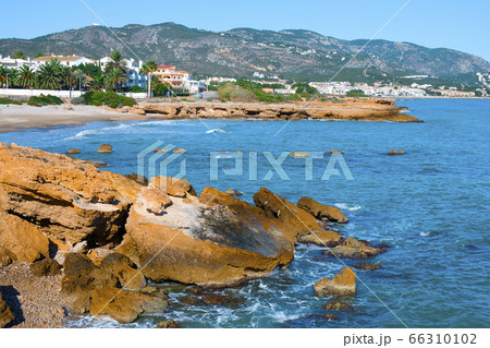 Playa del Moro beach in Alcossebre, Spain Playa del Moro beach in Alcossebre, Spain 66310102