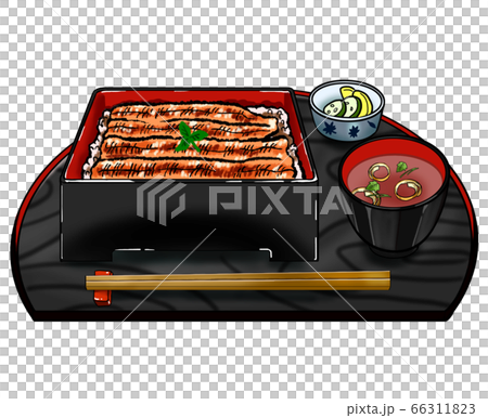 土用の丑の日 うな重のイラストのイラスト素材 [66311823] - PIXTA