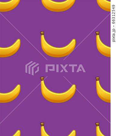 Bananas seamless pattern on purple background 66312549