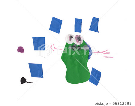 子供のカエル・雨の制作 66312595