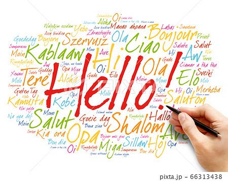 Hello word cloud in different languages 66313438