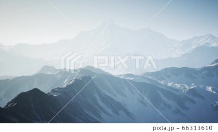 Alpine Alps Mountain Landscapeのイラスト素材