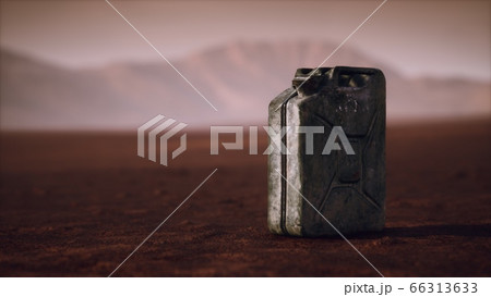 old rusty fuel canister in the desert old rusty fuel canister in the desert 66313633