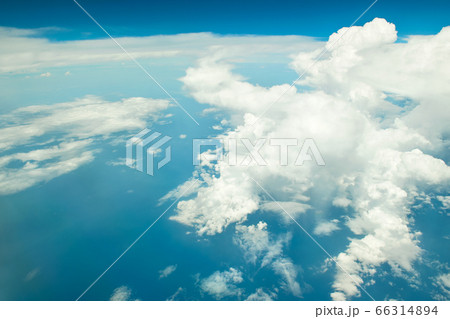 Cloudy blue sky Nature background Cloudy blue sky Nature background 66314894