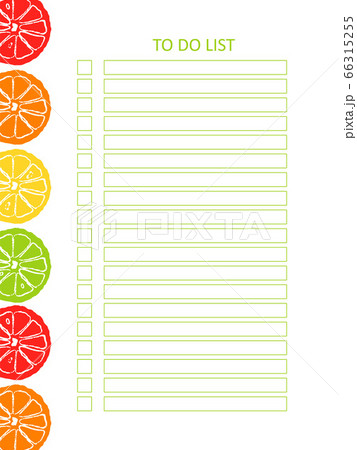 Printable A4 hand draw citrus background 66315255
