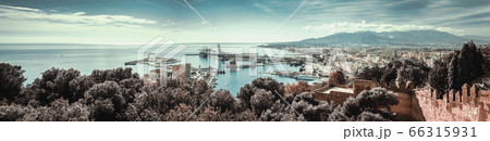 Panorama of Malaga seaport. Spain 66315931