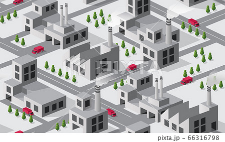 City plant factory industrial isometric urban design elements. Seamless repeating pattern urban City plant factory industrial isometric urban design elements. Seamless repeating pattern urban 66316798