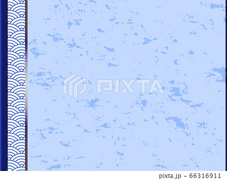 青波模様の和風なシンプルで落ち着いている背景のイラスト素材