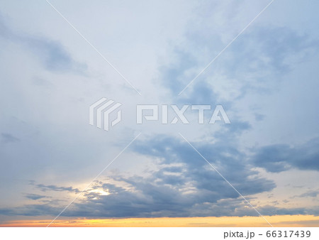 Sunset sky clouds background. Beautiful landscape Sunset sky clouds background. Beautiful landscape 66317439