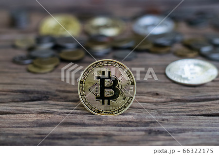 Digital currency physical metal bitcoin coin 66322175