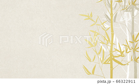 竹をモチーフとした和風の背景のイラスト素材