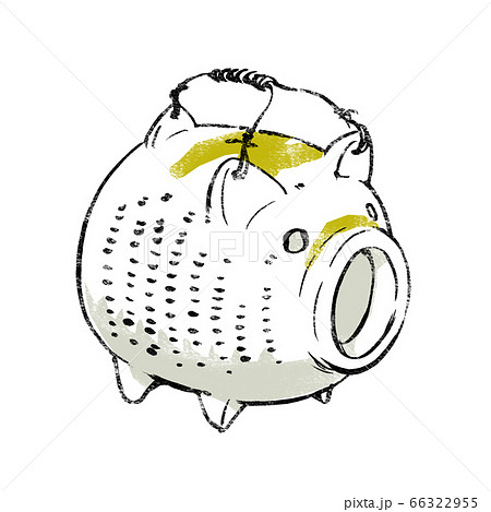 蚊遣りブタ 版画風 蚊遣りブタ 版画風 66322955
