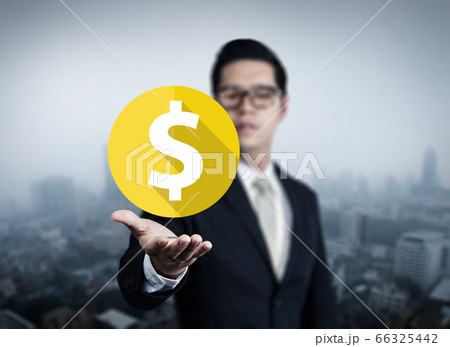 Illustration Money in business man hand, new 66325442