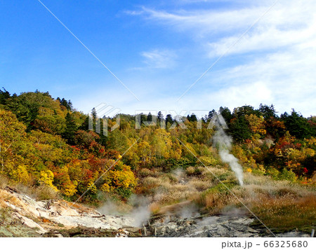 湯けむり漂う紅葉のふけの湯温泉 66325680