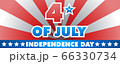 4th of July Independence day website header or banner vector template with stars and stripes 66330734