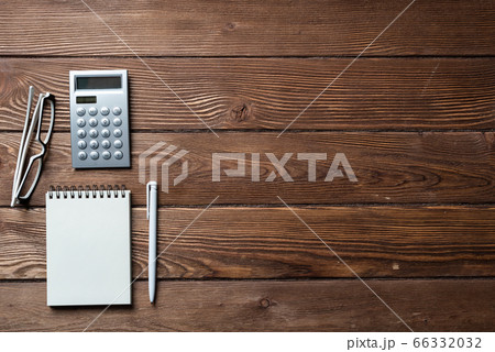 Still life of accountant office workspace 66332032