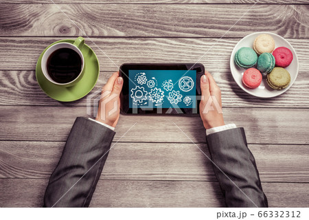 Having coffee break Having coffee break 66332312