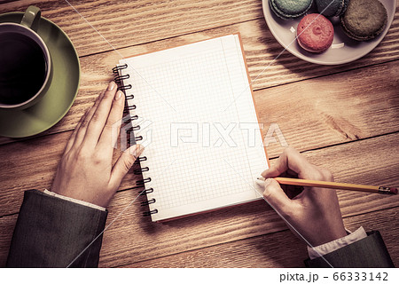Businesswoman making some notes Businesswoman making some notes 66333142