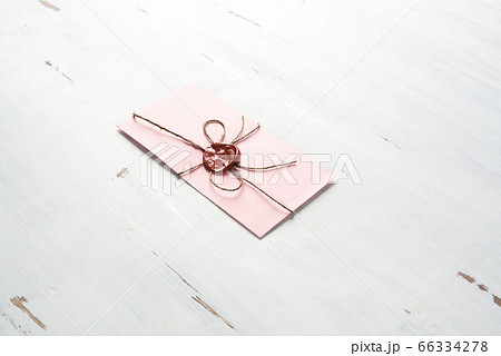 Letter with seal on table 66334278