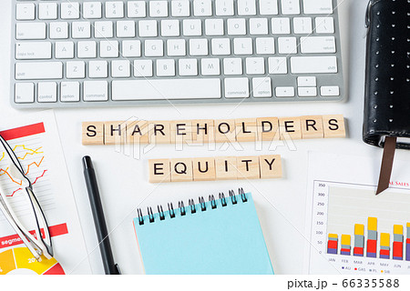 Shareholders equity concept with letters 66335588