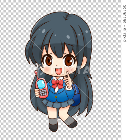 ガラケーと女子高生＿SD 66336550