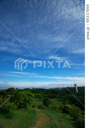新緑の青山高原 ウインドファーム 新緑の青山高原 ウインドファーム 66337669