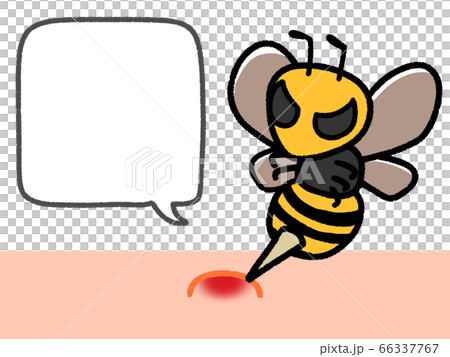 A hornet bites a balloon 66337767