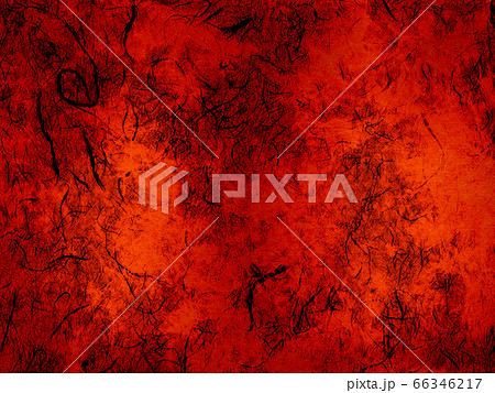 手漉きの色むらを表現した雲龍紙の創作和紙。赤と黒。 66346217