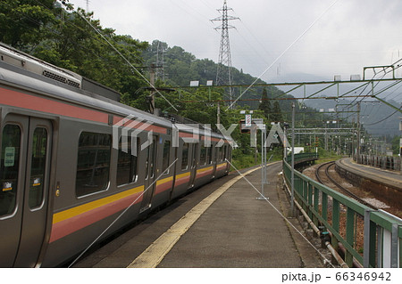 上越線 岩原スキー場前駅(下りホーム) 上越線 岩原スキー場前駅(下りホーム) 66346942