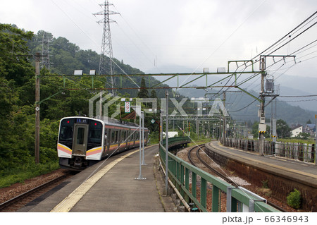 上越線 岩原スキー場前駅(下りホーム) 上越線 岩原スキー場前駅(下りホーム) 66346943
