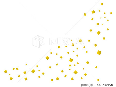 金色の紙吹雪のイラスト素材