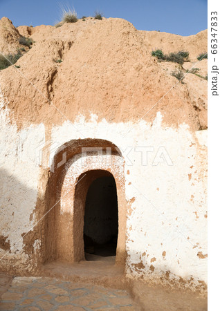 MATMATA, TUNISIA - February 03, 2009: The Berber underground dwellings, Matmata, Tunisia 66347833