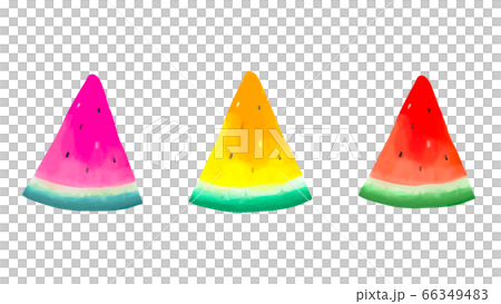 3色スイカ ベクター 3色スイカ ベクター 66349483