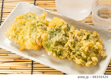 鱧(はも)の天ぷら。夏の日本酒(冷酒)のおつまみイメージ。 66350420