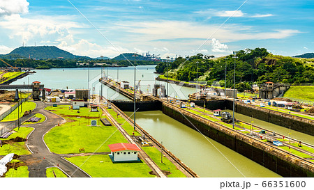 Miraflores Locks on the Panama Canal Miraflores Locks on the Panama Canal 66351600