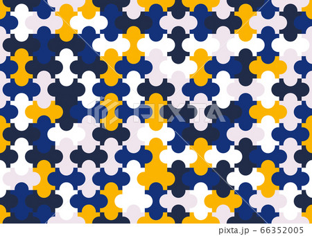Seamless pattern of colorful modern jigsaw puzzle Seamless pattern of colorful modern jigsaw puzzle 66352005