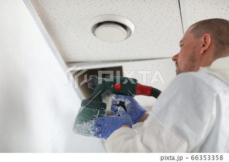 White ceiling with lamp White ceiling with lamp 66353358