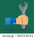 grab wrench in hand vector 66353641
