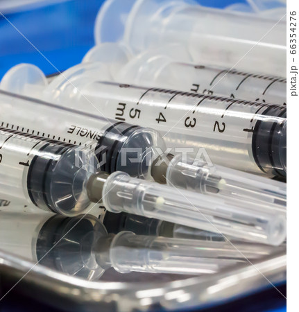 Syringes ready to use in a hospital room. Syringes ready to use in a hospital room. 66354276
