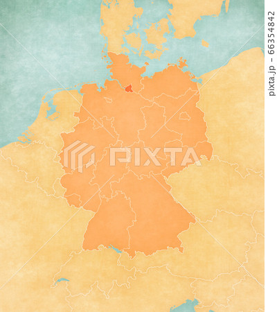 Map of Germany - Hamburg 66354842
