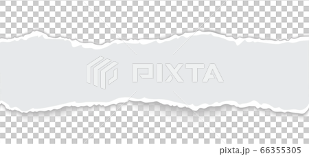 Torn paper with ripped edges realistic vector illustration 66355305