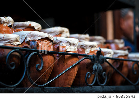 Moroccan pitchers at the Medina of Marrakech 66355843