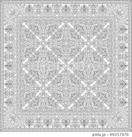 Oriental carpet with pomegranate. Oriental carpet with pomegranate. 66357970